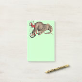 Post-it® Joyeux Éléphant Sur Tricycle (Sur un bureau)