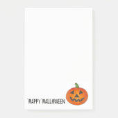 Post-it® Joyeux Halloween Citrouille orange Jack o' Lantern (Devant)