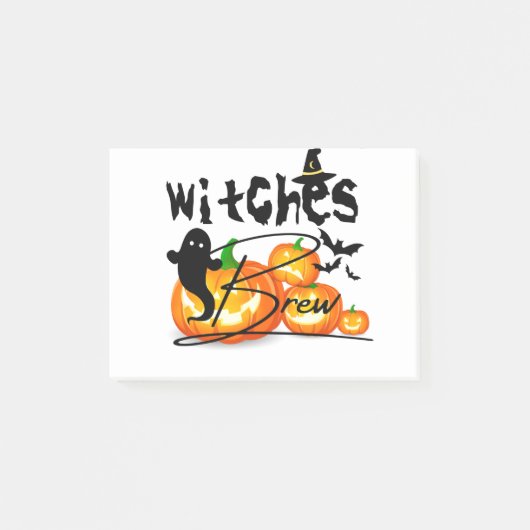 Post-it® Joyeux Halloween mignon Fantôme drôle (Devant)