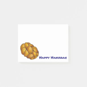 Post-it® Joyeux Hanoukka Chanukah Challah Pain Post-Son