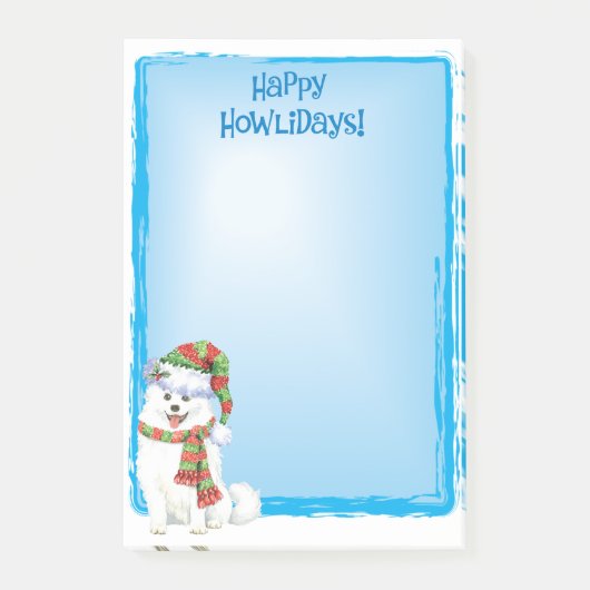 Post-it® Joyeux Howlidays Eskimo Dog (Devant)