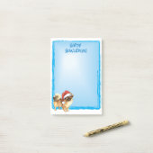 Post-it® Joyeux Howlidays Espagnol Tibétain (Sur un bureau)