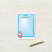 Post-it® Joyeux Howlidays Toy Fox Terrier (Sur un bureau)