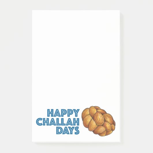 Post-it® Joyeux Jours de Challah Hanoukka Chanukah Pain Pai (Devant)