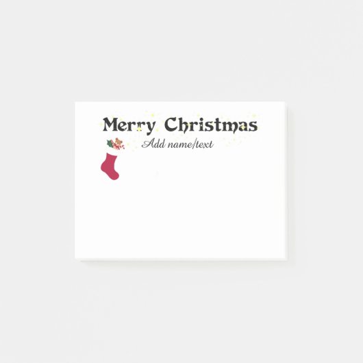 Post-it® Joyeux Modèle de Noël (Devant)