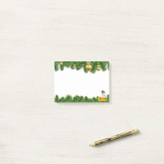 Post-it® Joyeux Noël (Sur un bureau)