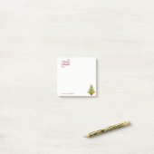 Post-it® Joyeux Noël, Arbre de Noël à l'aquarelle (Sur un bureau)
