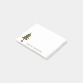 Post-it® Joyeux Noël | Arbre de Noël de fête (Incliné)