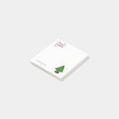 Post-it® Joyeux Noël, arbre de Noël personnalisé (Incliné)