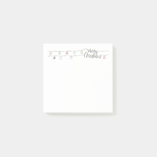 Post-it® Joyeux Noël avec lumières (Devant)