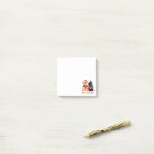 Post-it® Joyeux Noël Chiens Labrador Retriever (Sur un bureau)