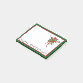 Post-it® Joyeux Noël cloches et Holly Post-It notes (Incliné)
