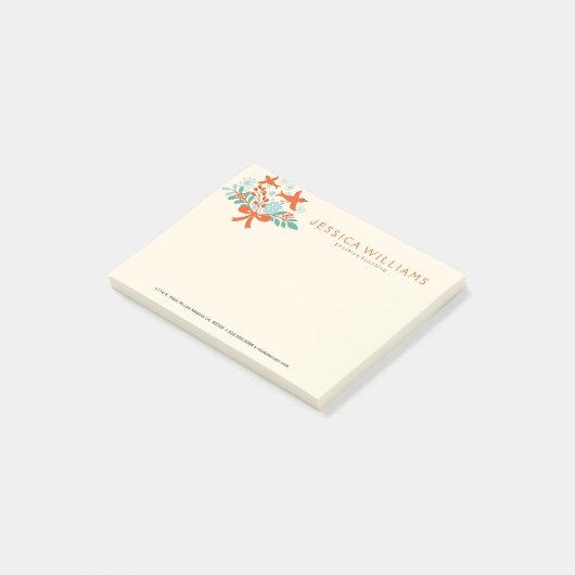 Post-it® Joyeux Noël Colorful Wreath Birds (Incliné)