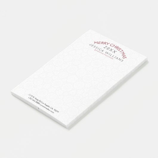 Post-it® Joyeux Noël Courbé Design de texte (Incliné)