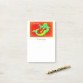 Post-it® Joyeux Noël de sirène (Sur un bureau)