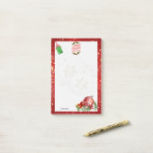 Post-it® Joyeux Noël et Bonne Année avec Mistletoe (Sur un bureau)