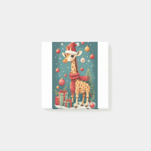 Post-it® Joyeux Noël Girafe (Devant)