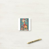 Post-it® Joyeux Noël Girafe (Sur un bureau)