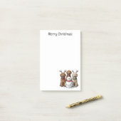 Post-it® Joyeux Noël Goldendoodle Chiens (Sur un bureau)