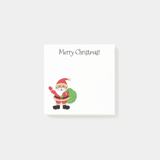 Post-it® Joyeux Noël le père noël 3 x 3 (Devant)