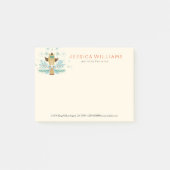 Post-it® Joyeux Noël mignonne Chouette de Noël (Devant)