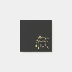 Post-it® Joyeux Noël Ornements or