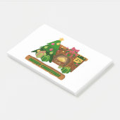 Post-it® Joyeux Noël près de la cheminée bonfire xmas arbre (Incliné)