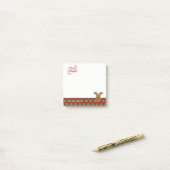 Post-it® Joyeux Noël, Reindeer de dessin (Sur un bureau)