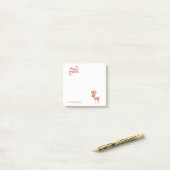 Post-it® Joyeux Noël, Reindeer de dessin (Sur un bureau)