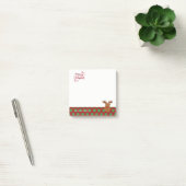 Post-it® Joyeux Noël, Renne de dessin animé - Personnalisé (Bureau)