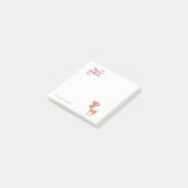 Post-it® Joyeux Noël, Renne de dessin animé - Personnalisé (Incliné)