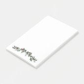 Post-it® Joyeux Noël salutations mistletoe et couronne de p (Incliné)