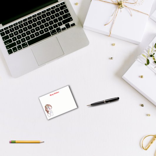 Post-it® Joyeux Noël Shih Tzu Avec Flocon De Neige