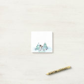 Post-it® Joyeux Noël ! Snowman avec chat et chiot (Sur un bureau)