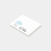 Post-it® Joyeux nuage de pluie personnalisé (Incliné)