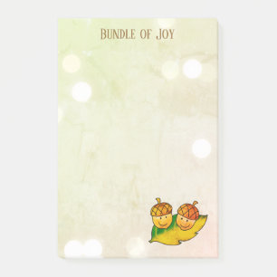 Post-it® Joyeux paquet de glands d'automne pour jumeaux Bab