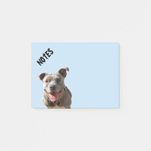 Post-it® Joyeux Pitbull souriant (Devant)