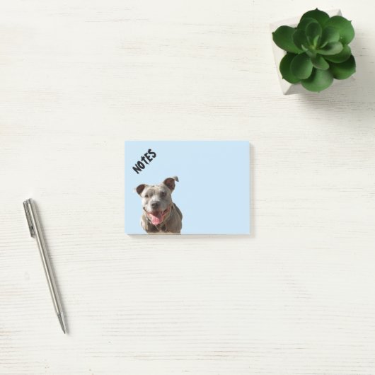 Post-it® Joyeux Pitbull souriant (Bureau)