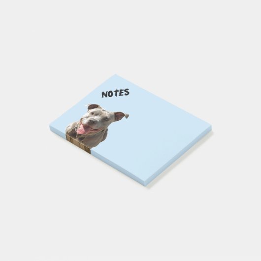 Post-it® Joyeux Pitbull souriant (Incliné)