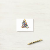 Post-it® Joyeux professeurs d'arbres de Noël aiment lire le (Sur un bureau)