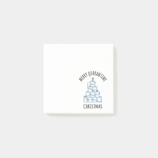 Post-it® Joyeux Quarantaine Arbre de Noël Papier toilette (Devant)