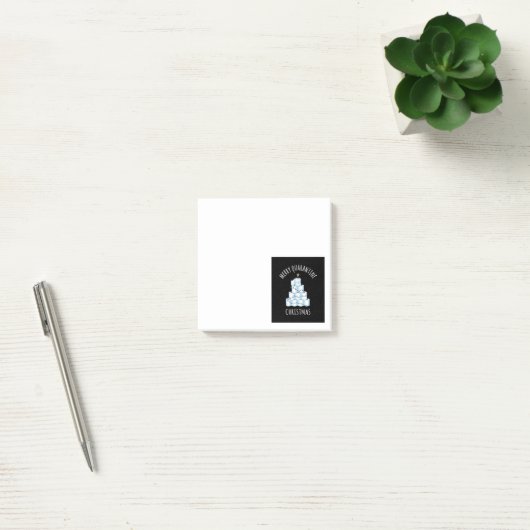 Post-it® Joyeux Quarantaine Arbre de Noël Papier toilette (Bureau)