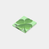 Post-it® Joyeux Shamrock vert de la fête de Saint-Patrick (Incliné)