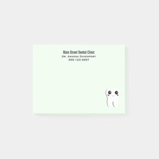 Post-it® Joyeux sourire Dental Tooth Cute (Devant)