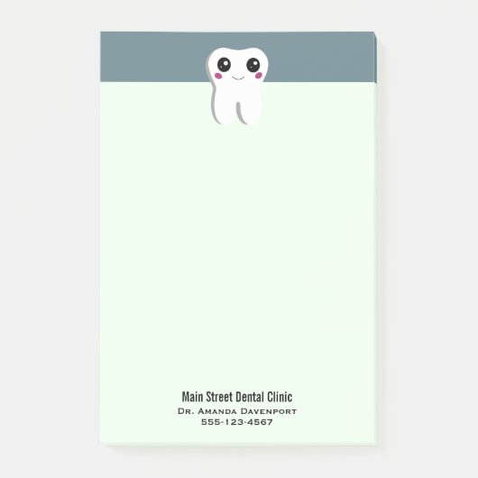 Post-it® Joyeux sourire Dental Tooth Cute (Devant)