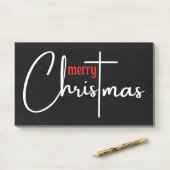 Post-it® Joyeux T-shirt Noël (Sur un bureau)