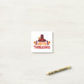 Post-it® Joyeux Thanksgiving (Sur un bureau)