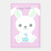 Post-it® Joyeux vacances de Pâques Bunny Floral tendance Bu (Devant)