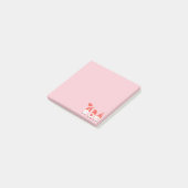 Post-it® Joyeux Valentin Gnomes Rouge Rose (Incliné)