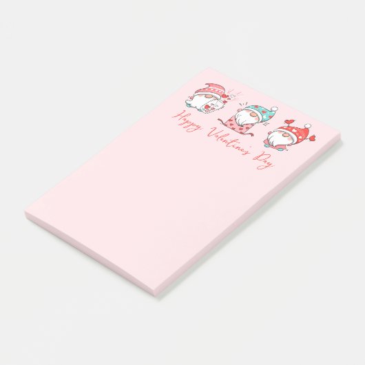 Post-it® Joyeux Valentines Jour Gnomes (Incliné)